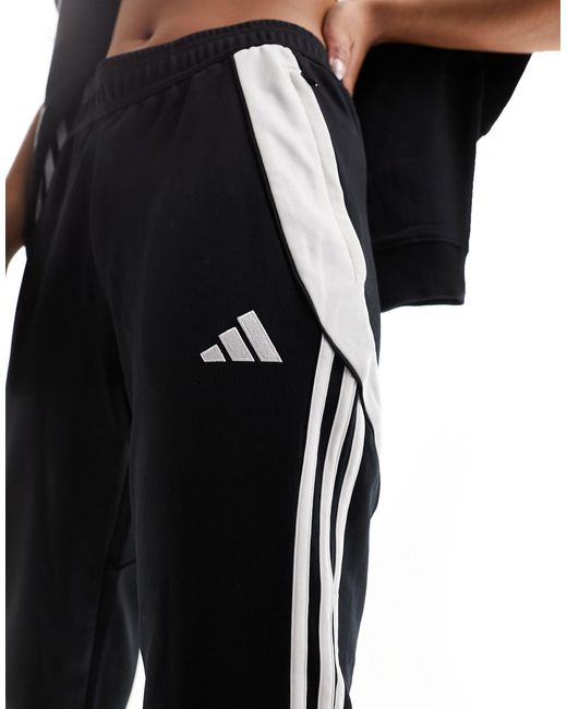 Adidas Originals Black Adidas football – tiro 24 – jogginghose