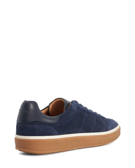 Dune Blue Wide Fit Tony Trainers for men