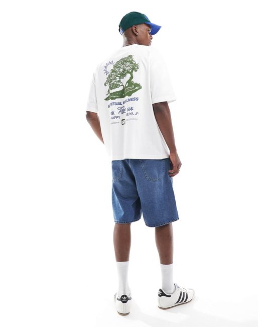 ASOS White Oversized T-shirt With Souvenir Graphic for men