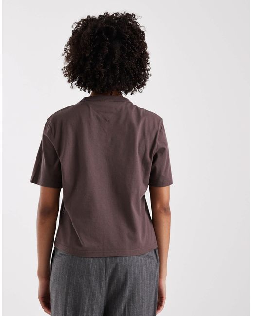 Tommy Hilfiger Brown Boxy Badge T-shirt