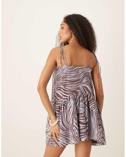 ASOS Multicolor Dropped Waist Mini Dress