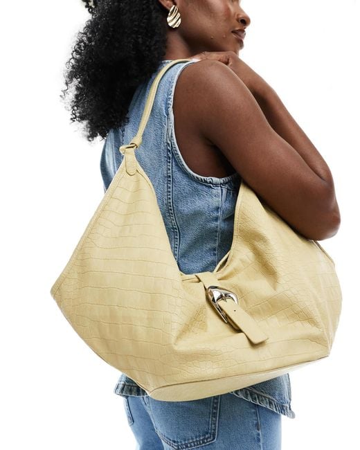 Stradivarius Yellow Shoulder Bag