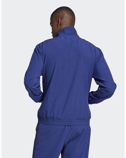 Adidas Originals Blue House Of Tiro Woven Track Top for men