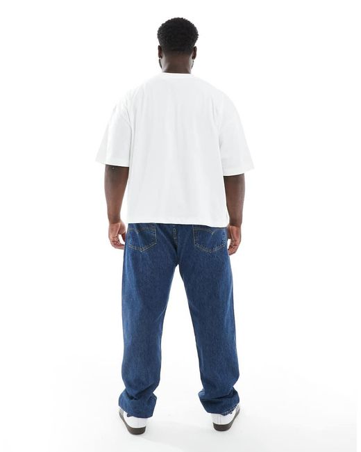 Levi's White Big & Tall 501 Original Straight Jeans for men