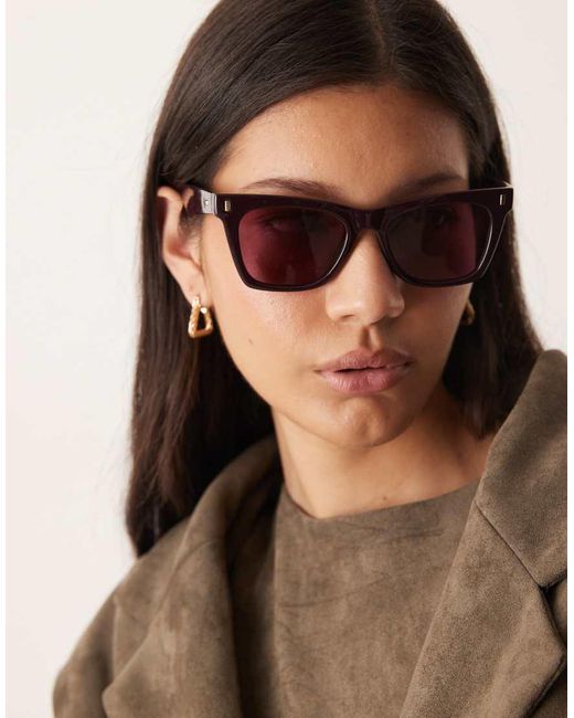 ASOS Brown Cat Eye Sunglasses