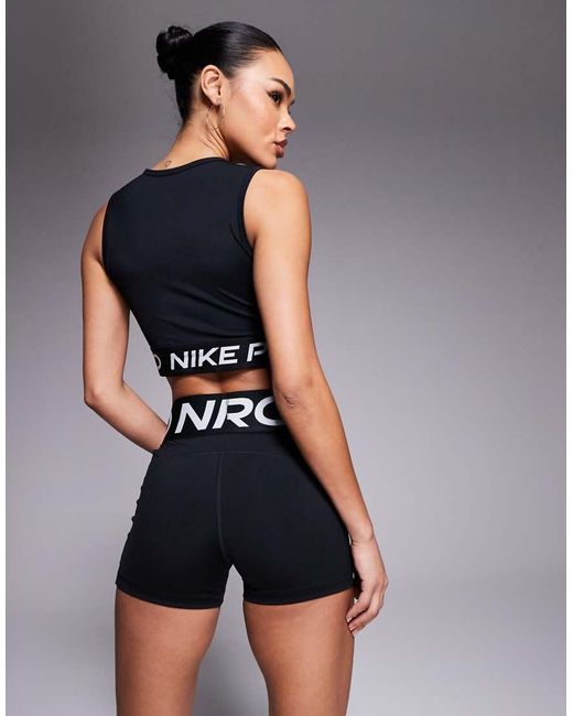 Nike Blue Nike Pro Training Dri-fit 365 Cropped Tank