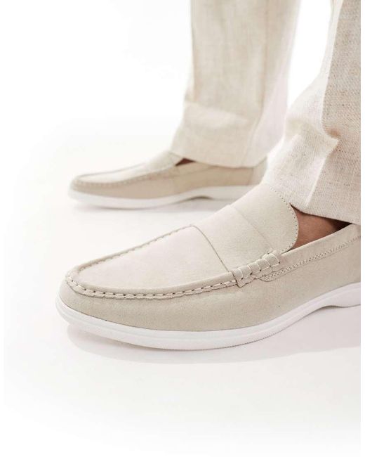 Mocasines Beis Nobuk Berwin De -Neutro SEQWL de hombre de color White