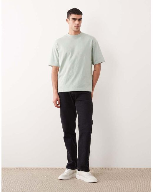 SELECTED Gray Heavyweight Oversized T-shirt for men