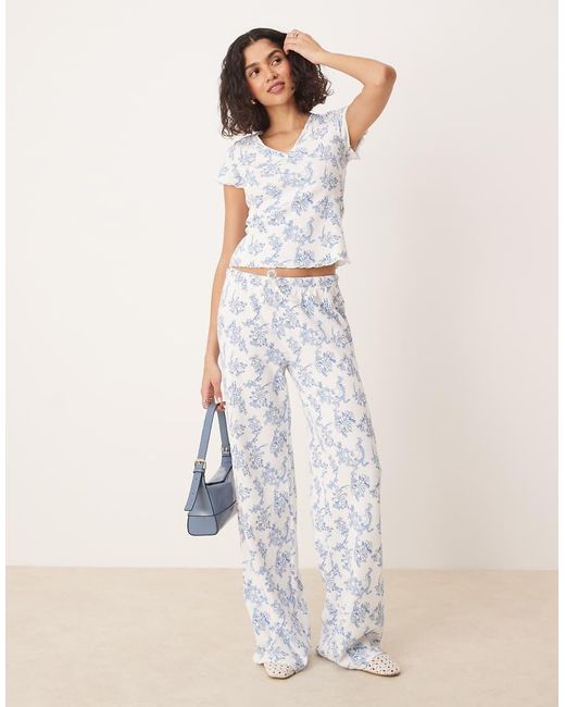 ASOS Top Met Wafelstructuur in het Gray