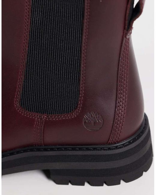 Timberland Purple Mid Chelsea Boots