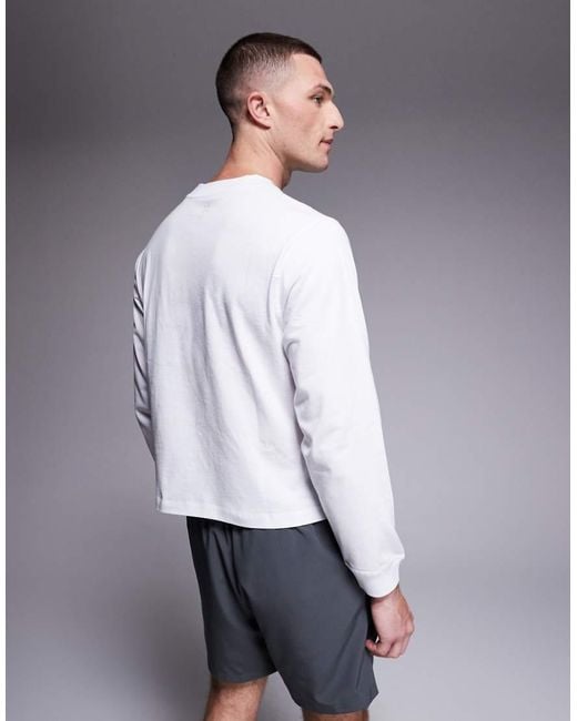 4505 Gray Cotton Cropped Long Sleeve Weight Lifting T-shirt With Quick Dry Finish for men