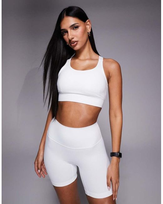 4505 Gray High Support Sports Bra With Adjustable Straps And Removeable Padding