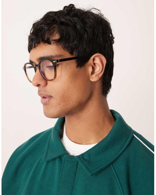 ASOS Green Round Sunglasses for men