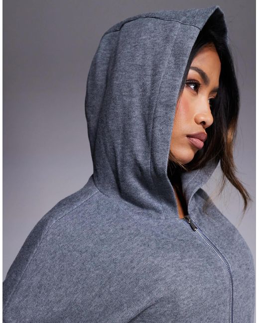 Constance - sweat à capuche d'ensemble court à fermeture éclair - anthracite Wanderdoll en coloris Gray