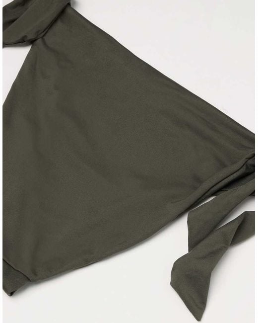 Tezenis Gray Timeless Look Tie Side Bikini Bottoms