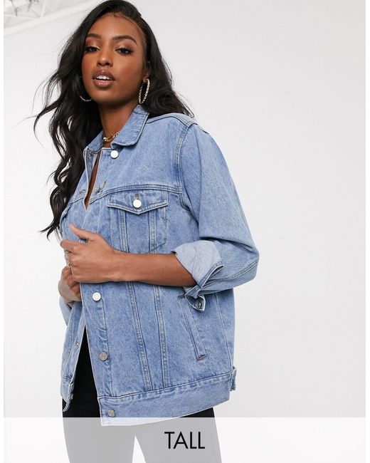 missguided oversized denim jacket