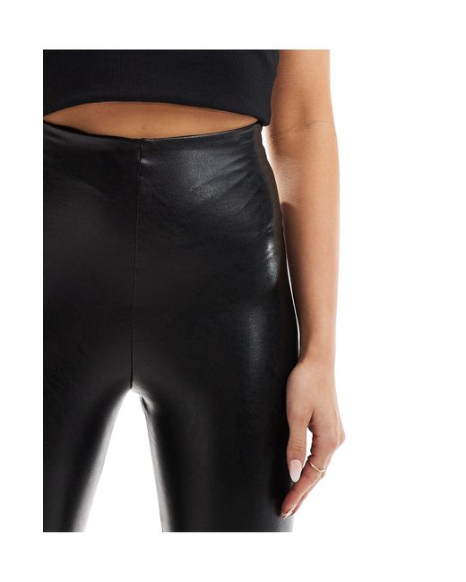 Commando Black Faux Leather leggings With Smoothing Waist