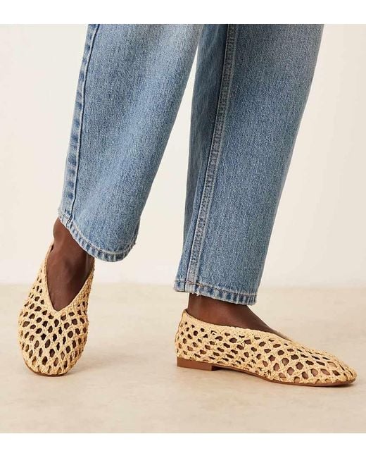 ASOS Blue Wide Fit Linus Clean Ballets