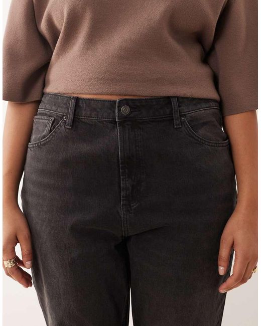 ASOS Natural Asos Design Curve Mid-rise Flare Jeans