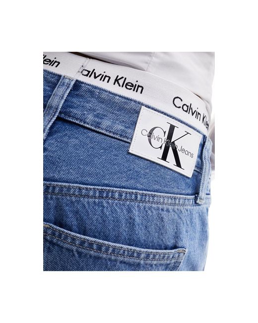 Calvin Klein Blue – gerade geschnittene jeans im stil der 90er