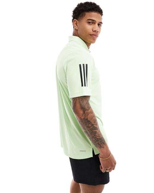 Adidas - club tennis - polo à 3 bandes Adidas Originals pour homme en coloris Green