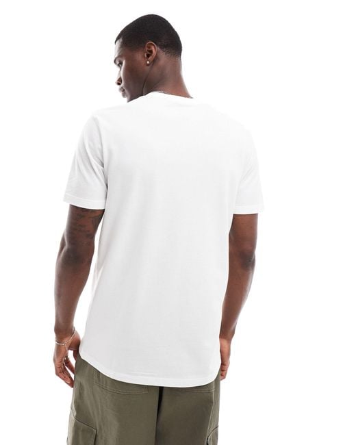 ASOS White Pique T-shirt for men