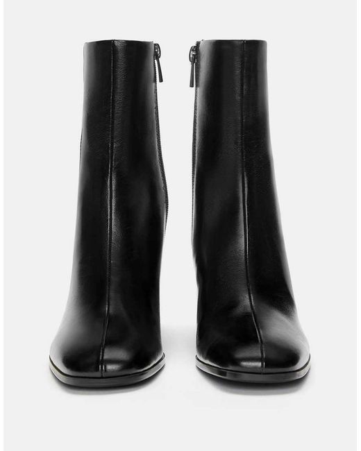 Pull&Bear Black High-heel Ankle Boots