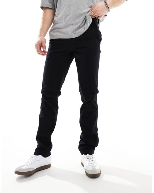 Superdry Gray Slim Tapered Stretch Chino Trousers for men