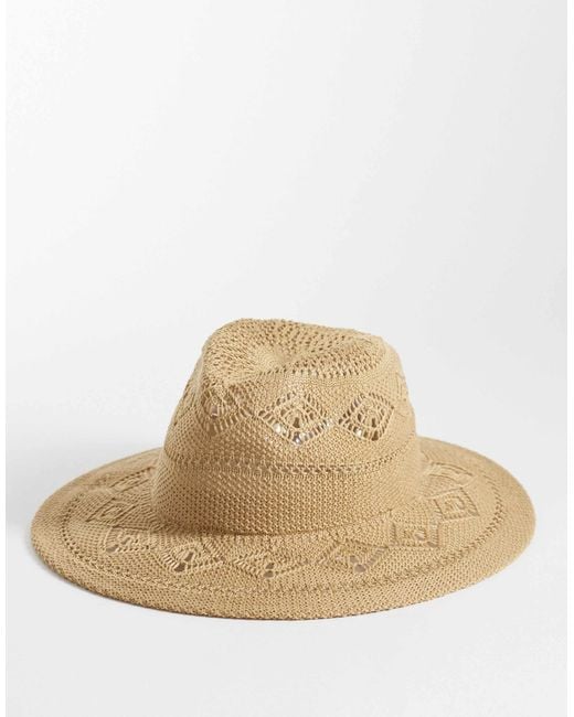 Accessorize Natural Packable Weave Cowboy Hat