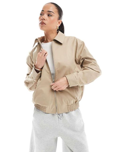 Pull&Bear Natural Harrington Jacket