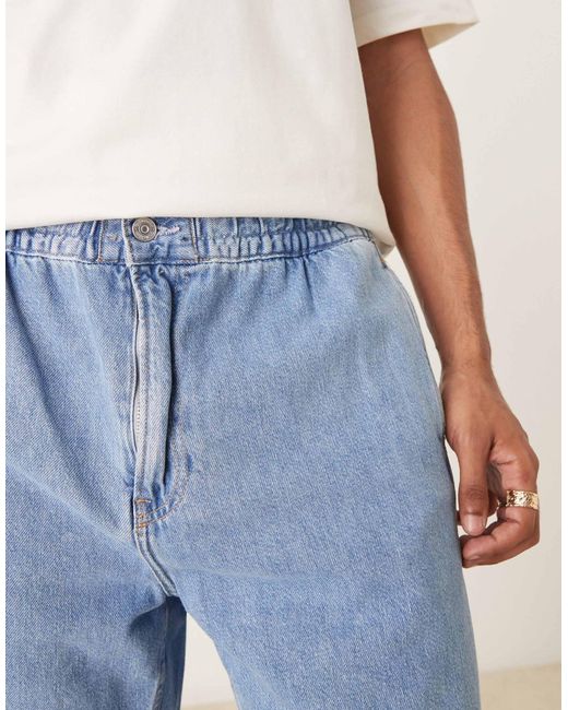 Calvin Klein Blue Relaxed Pull-on Shorts for men