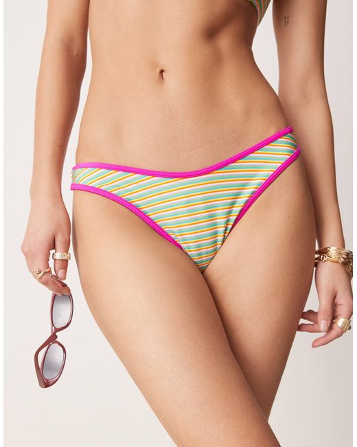 Bright Swimwear Brown – lola sorbet – e bikinihose mit hohem beinausschnitt