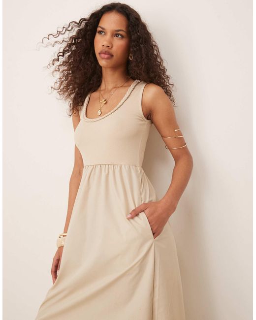 Threadbare Natural – maxikleid