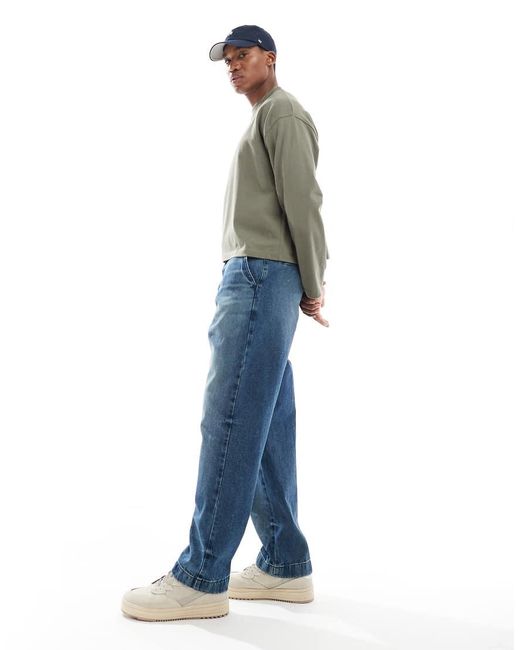ASOS Blue baggy Carpenter Jean for men