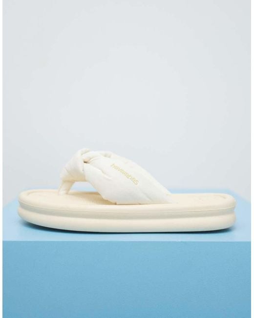 Havaianas Blue Overpuff Boho Flip Flops