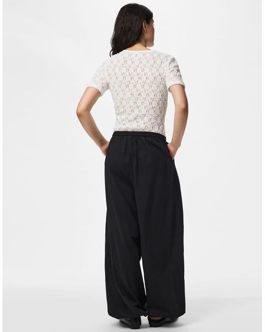 Pieces Black Trousers