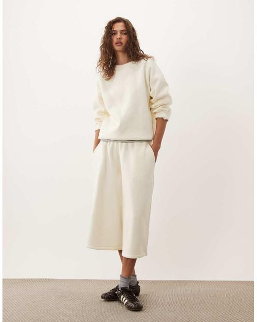 ASOS Natural Crew Neck Sweatshirt Co-ord