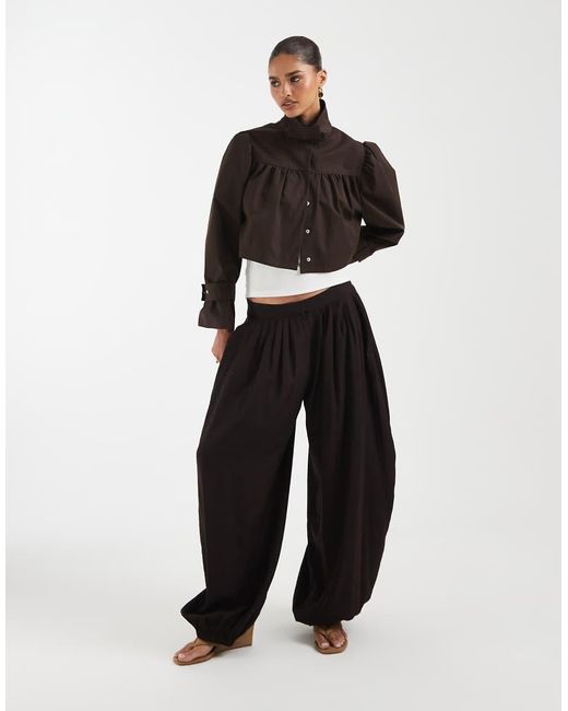 ASOS Black Funnel Neck Jacket