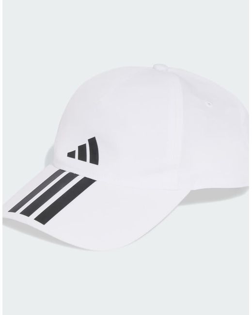 Adidas Originals White Baseball Cap 3-Stripes Climaproof