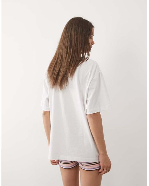 ASOS Multicolor Oversized T-Shirt With Fiji Flower Graphic