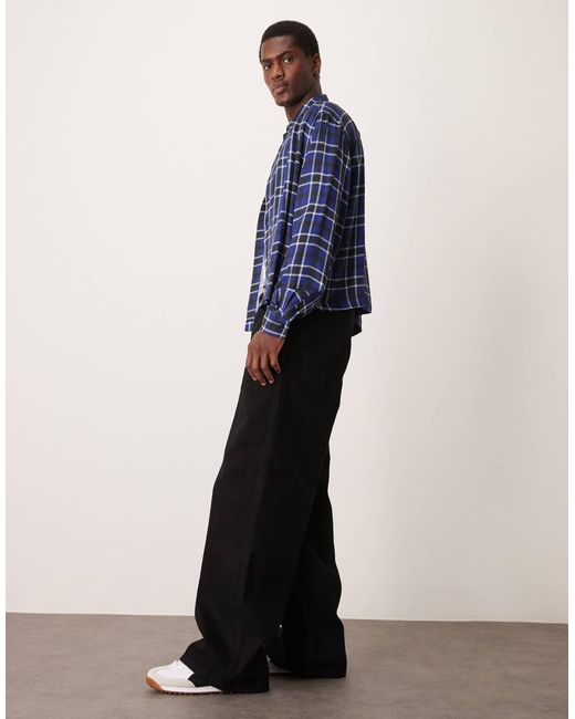 ASOS Blue Super baggy Jeans With Elasticated Back for men