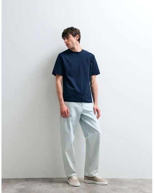 ASOS COLLECTIVE Blue Heavyweight T-shirt for men