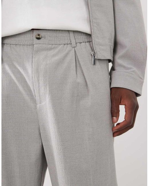 ASOS White Smart Co-Ord Relaxed Tapered Fit Trousers for men