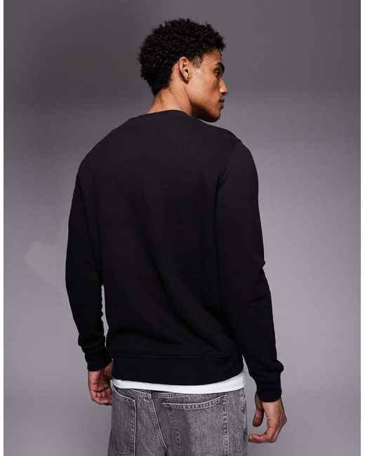 Barbour Gray Essential Graphic Crew Sweatshirt for men