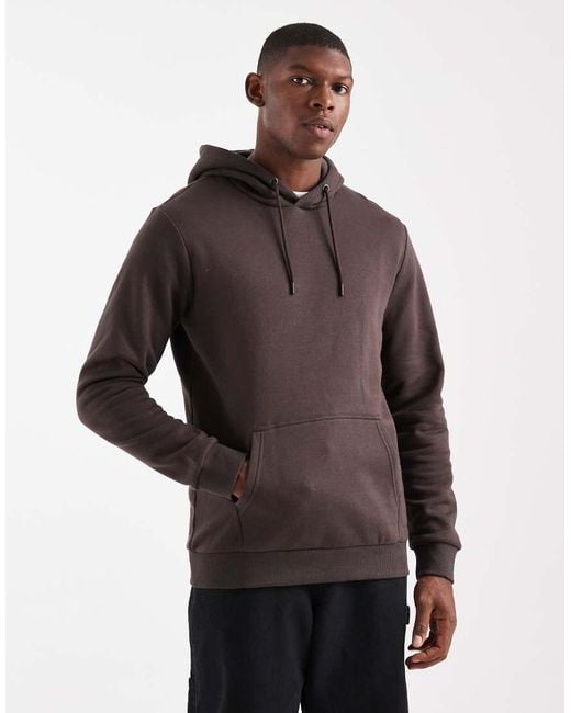 Only & Sons Brown Slim Fit Hoodie for men