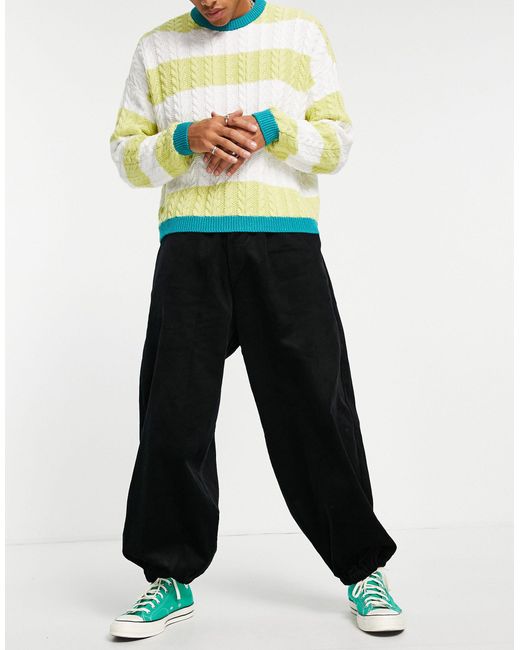 Pantalones s extragrandes ASOS de hombre de color Negro | Lyst
