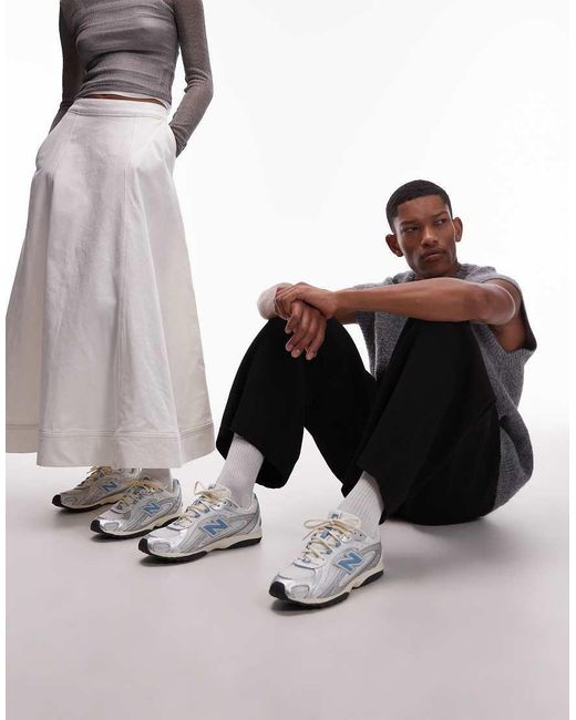 New Balance White 204l Unisex Trainers