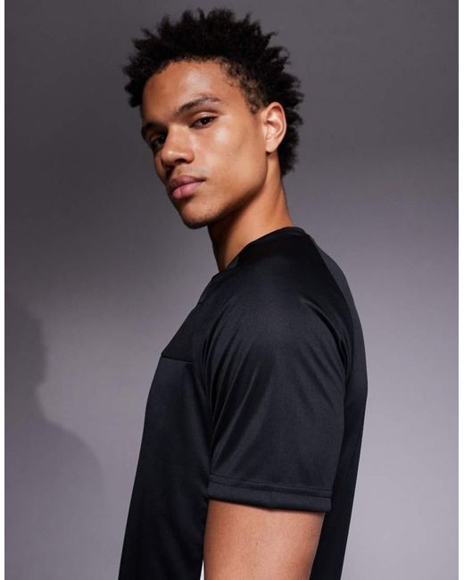 Adidas Originals Black Adidas Football Tiro Jersey T-Shirt for men