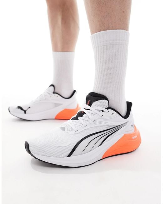 PUMA White Electrify Nitro 4 Trainers for men
