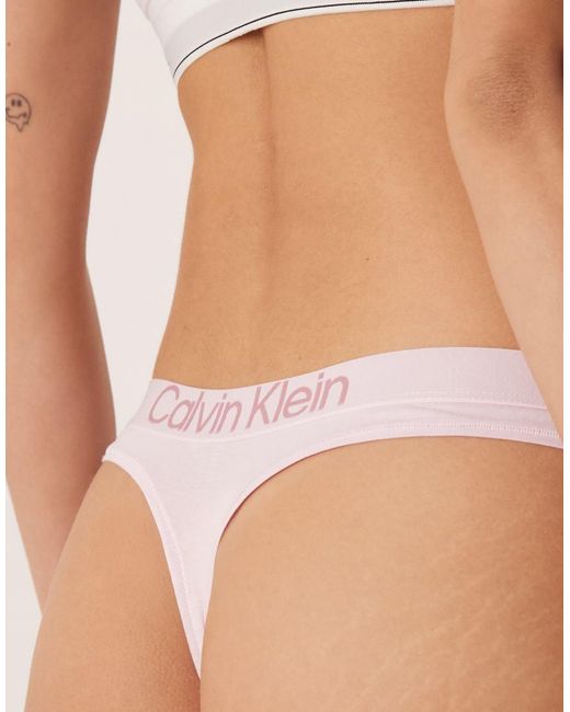 Calvin Klein Pink Extra Soft Cotton Thong